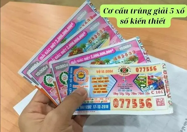 Khám phá trúng giải 5 xổ số kiến thiết được ăn bao nhiêu tiền