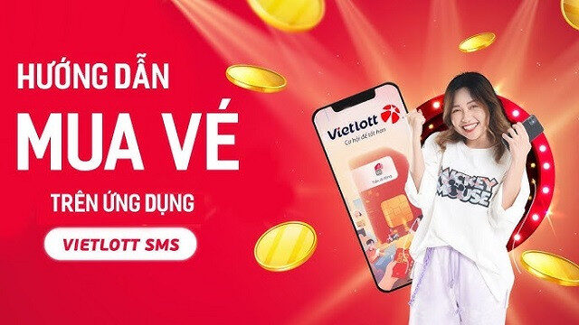 Mua vé số trên app Vietlott SMS